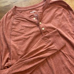 Never Worn Target Goodfellow Henley, Size L